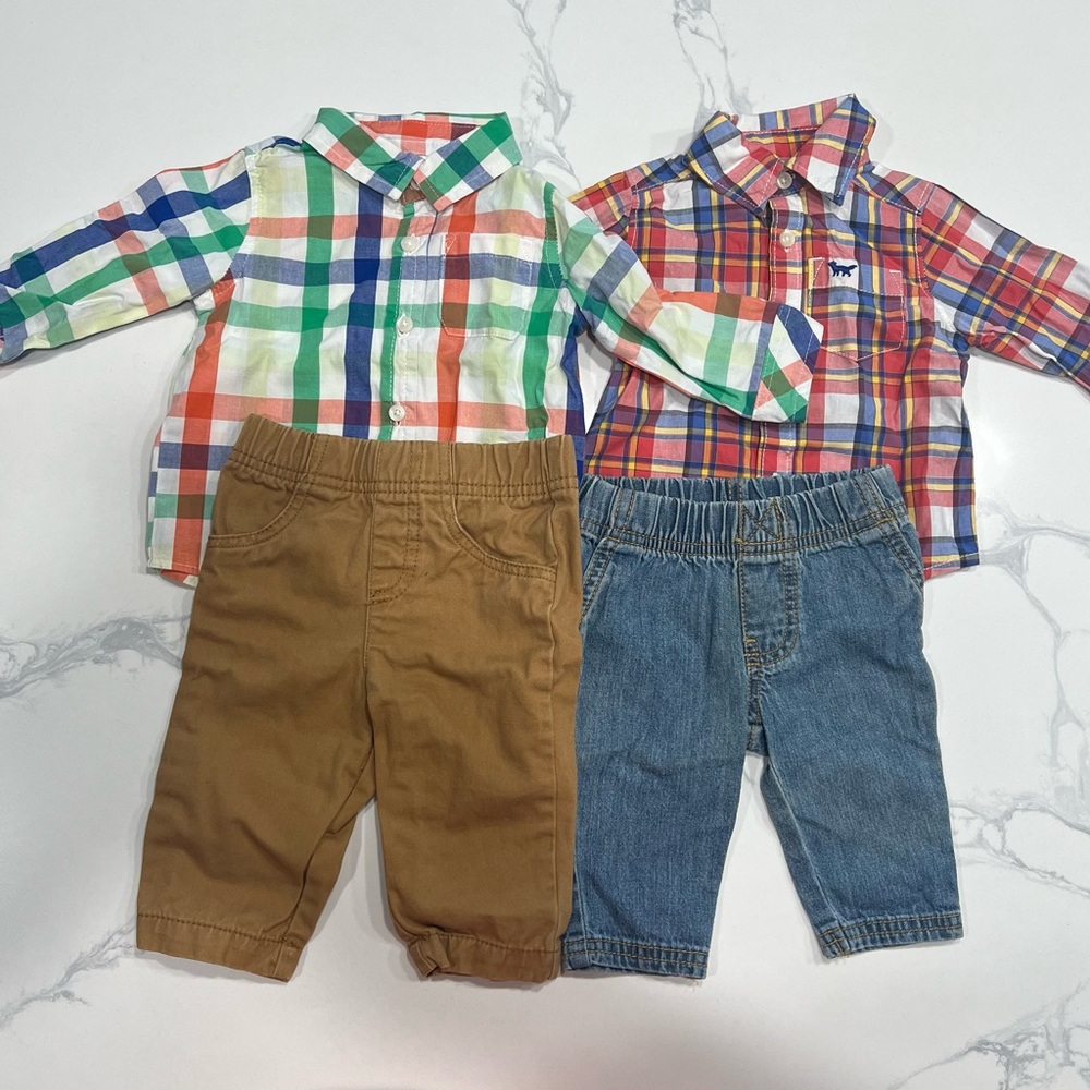 Oulfit set (2) baby boy size 3m little wonder and carter's